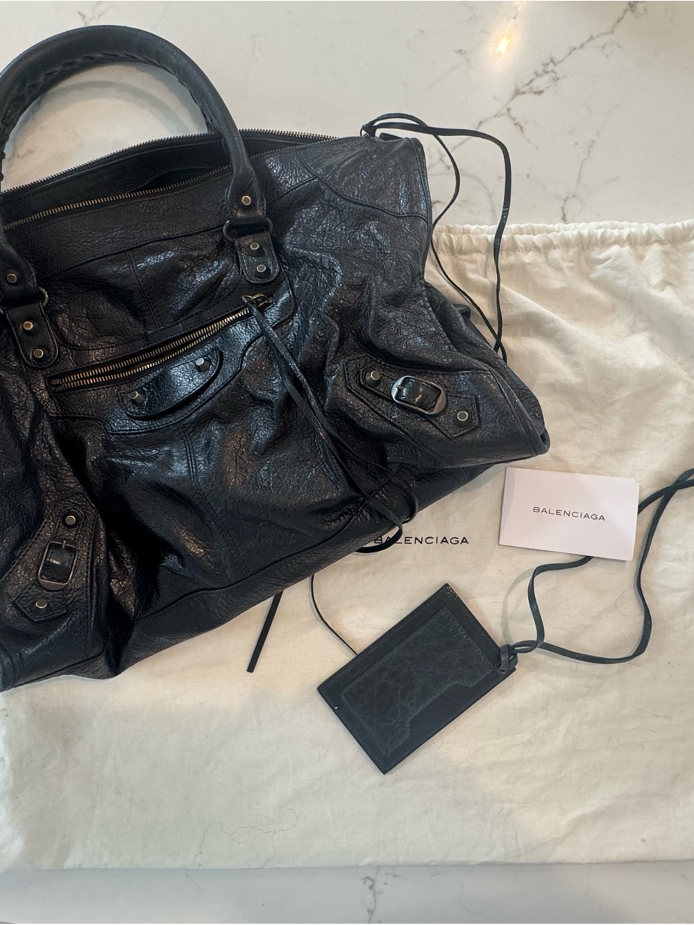 Authentic Balenciaga Work Bag with Mirror and Dust Bag